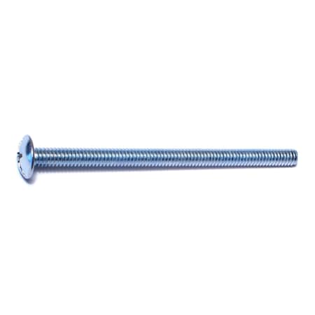 Midwest Fastener 1/4"-20 x 4 in Combination Phillips/Slotted Truss Machine Screw, Zinc Plated Steel, 100 PK 07633